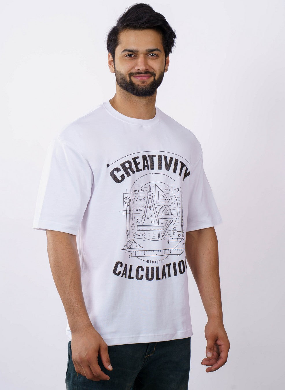 Creativity Backed Architect Oversized Tshirt For Men 5