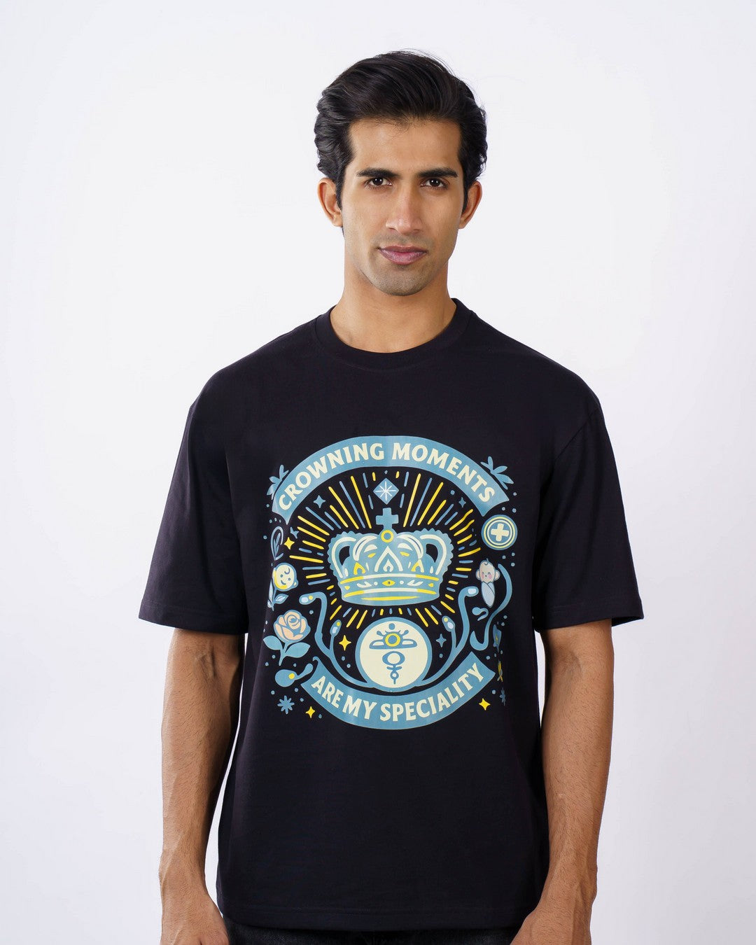 Crowning Moments Gynaecologist Oversized Tshirt For Men 1
