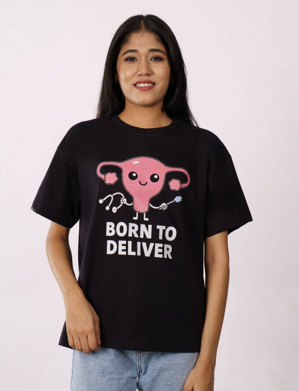 Deliver Gynaecologist Oversized T-Shirt For Women 3