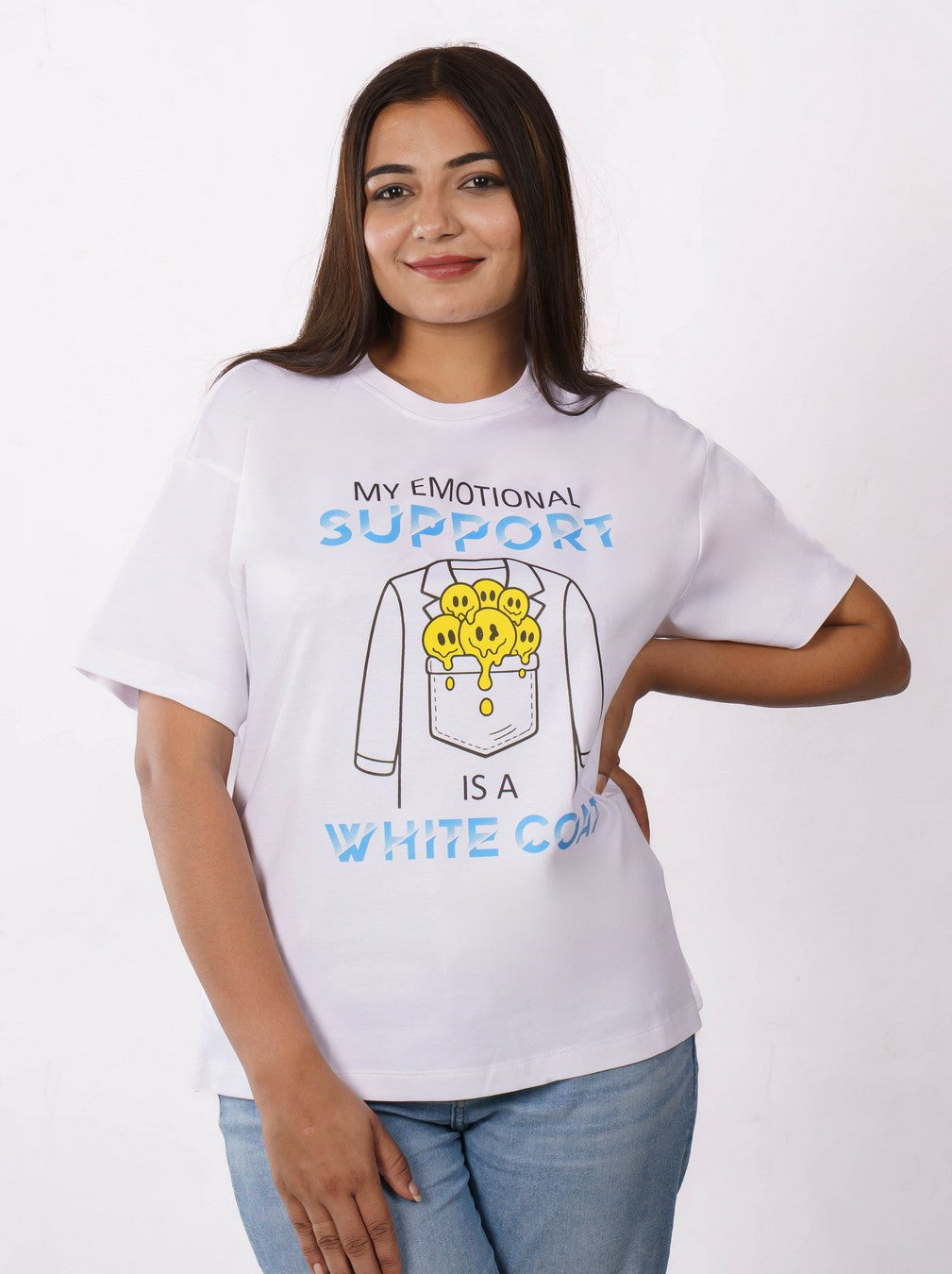 Emotional Support Medical Student Oversized Tshirt For Women 4