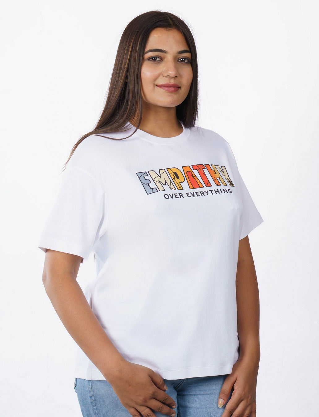 Empathy Psychiatrist Oversized Quote Tshirt For Women 1