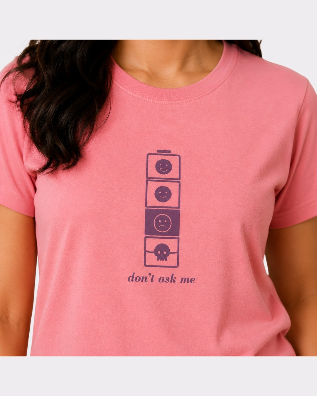 Regular Fit T-shirt For Women Pink Color with graphic print and round neckline from Bandar Baant Collections