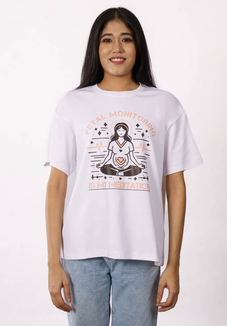 Fetal Monitoring Gynaecologist Oversized Tshirt For Women 2