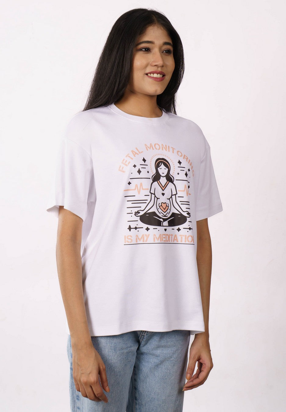 Fetal Monitoring Gynaecologist Oversized Tshirt For Women 3