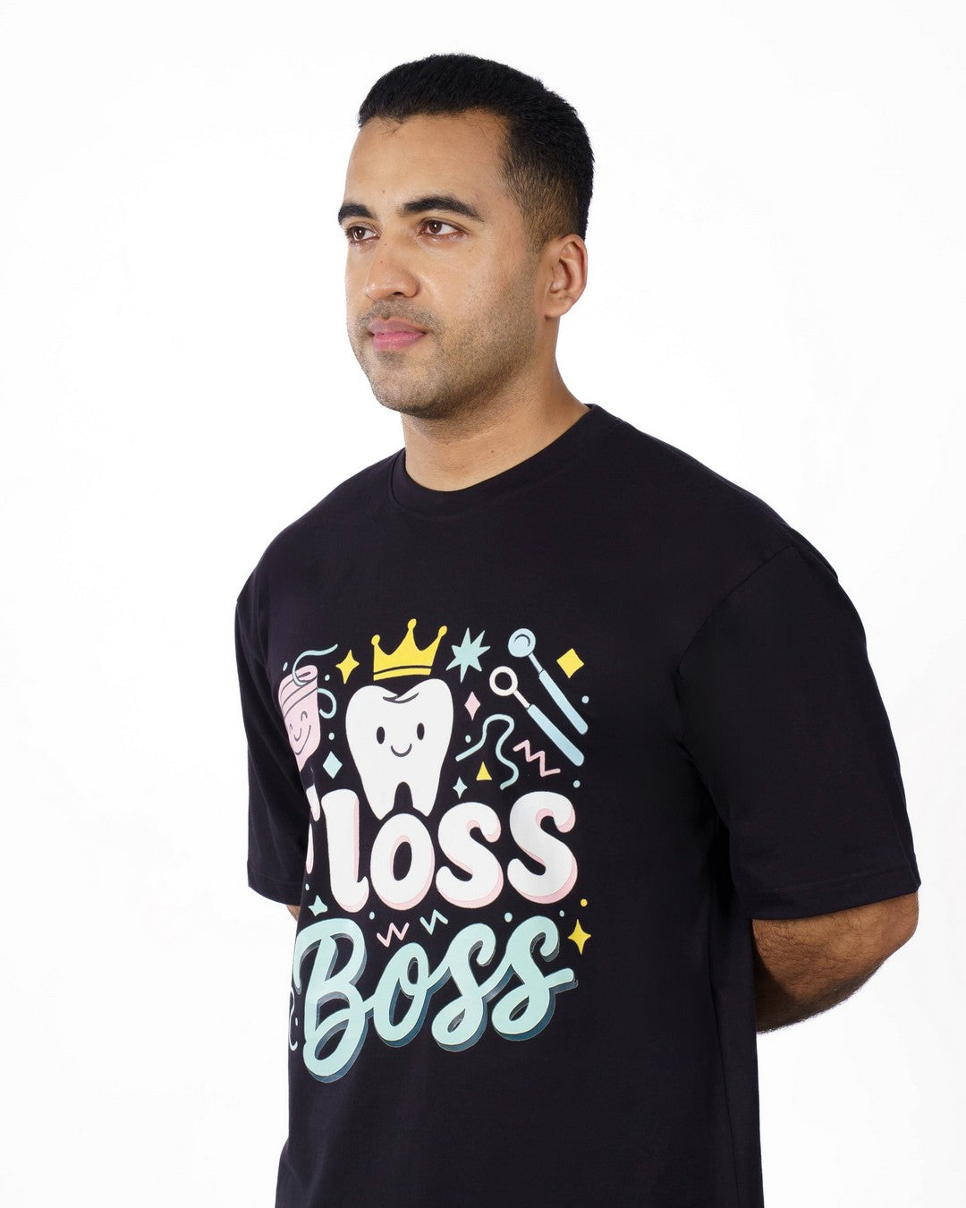 Floss Boss Dentist Oversized Printed T-shirt For Men 3