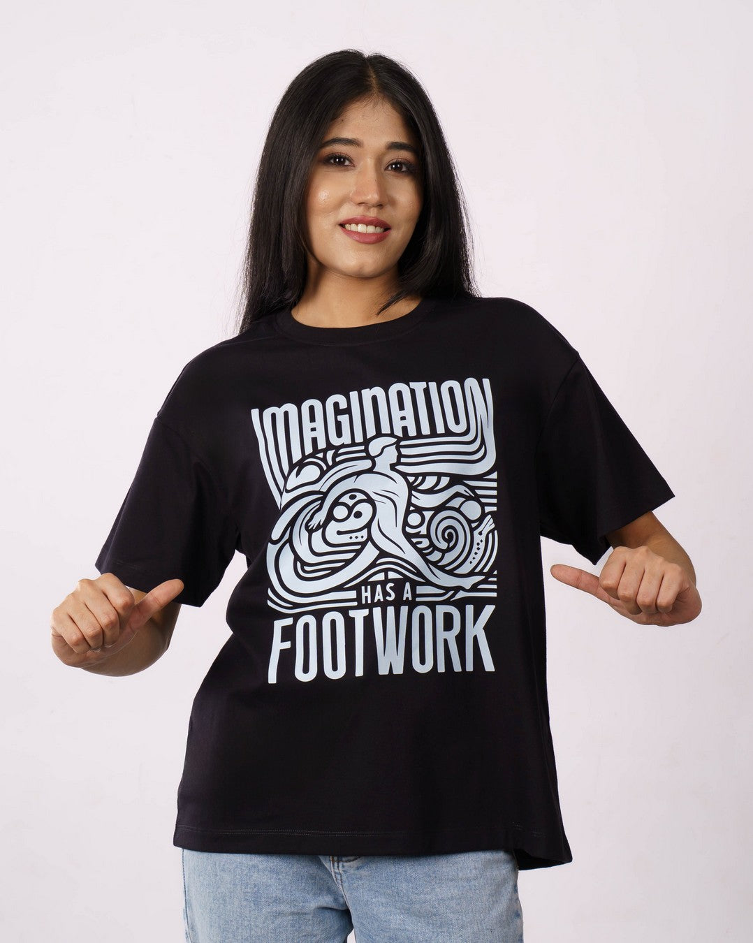 Footwork Choreographer Oversized Tshirt For Women 1