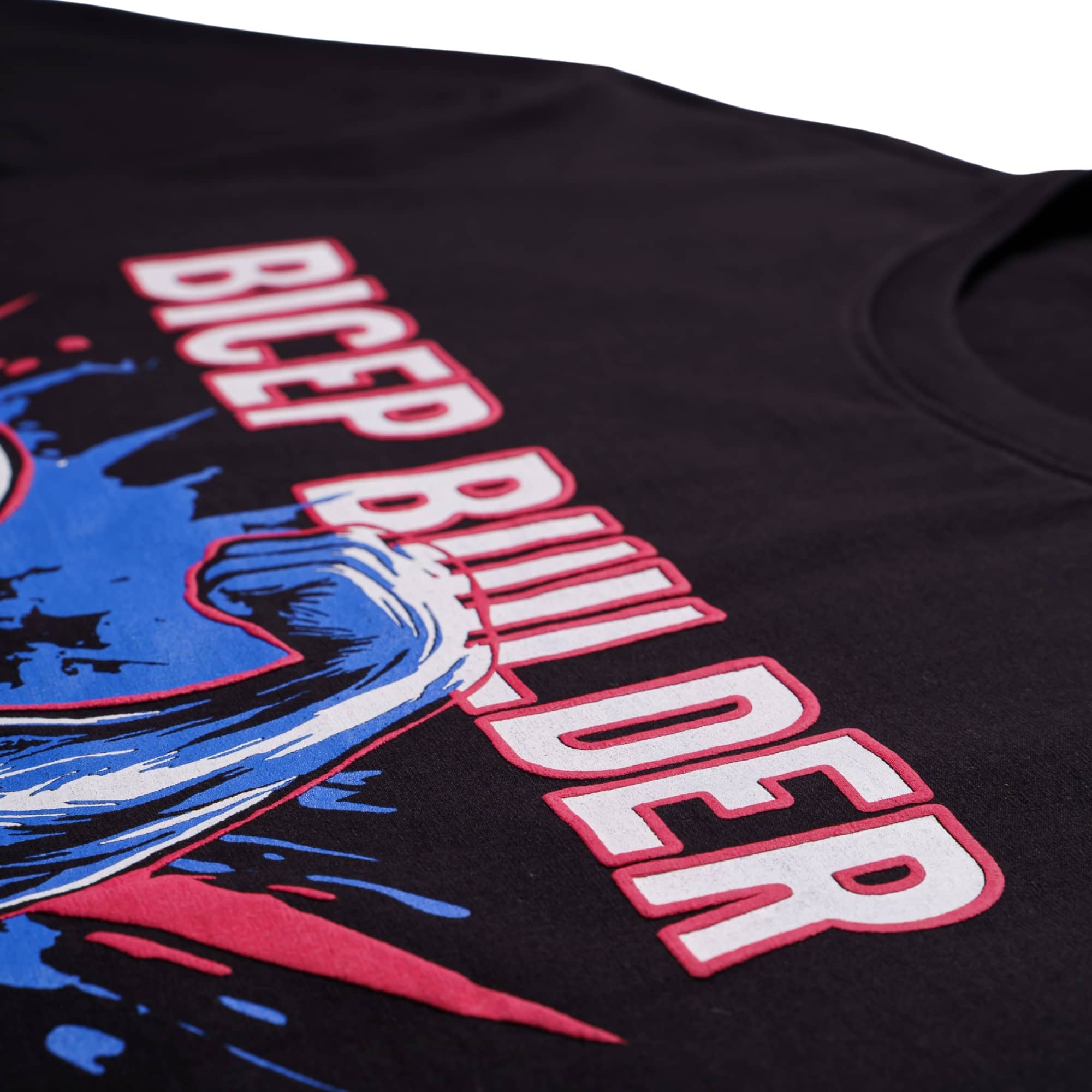Bandar Baant Collections Gym Enthusiast Graphic T-shirt For Men with Bicep Builder design in oversized fit