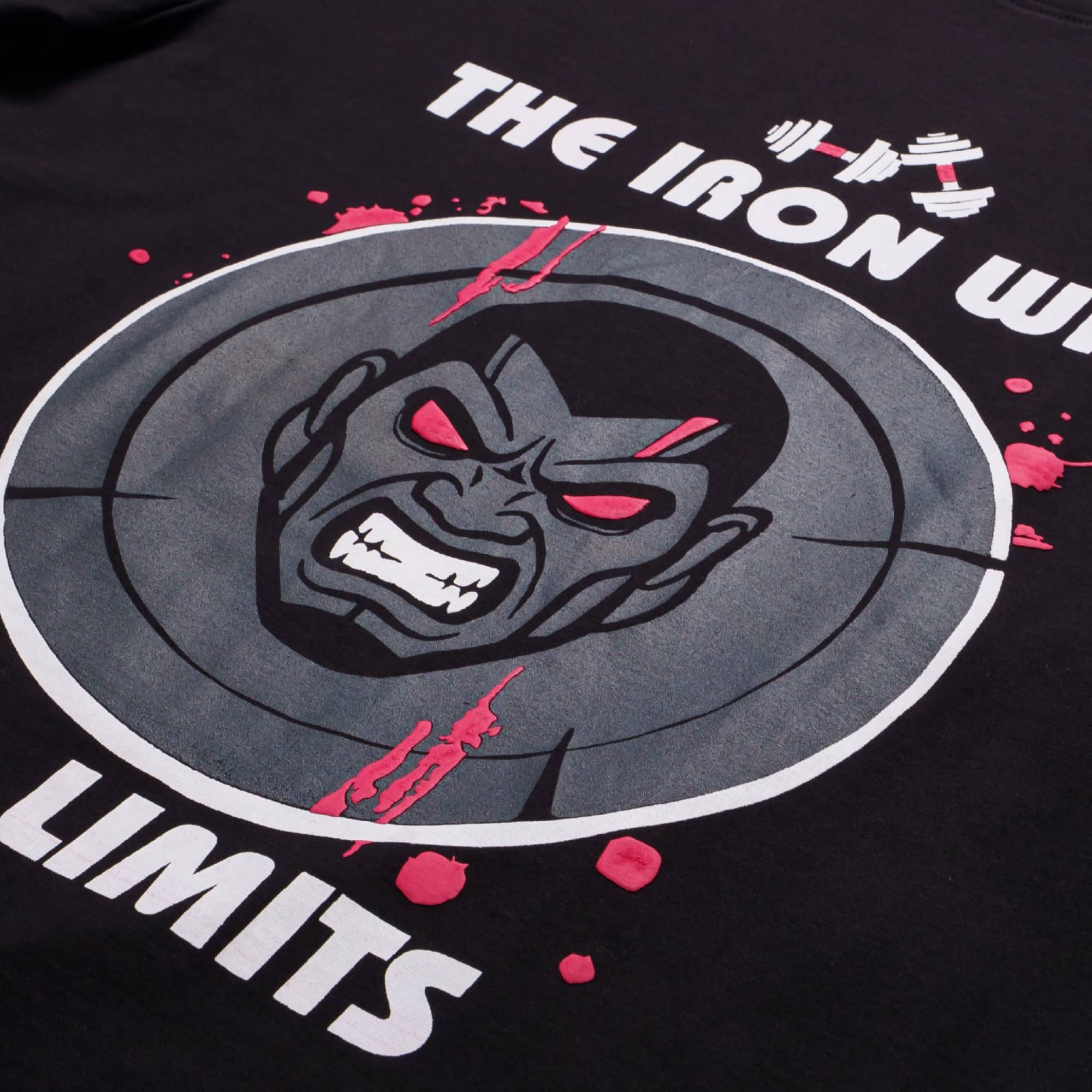Oversized fit Gym Enthusiast Quirky Tshirt For Men with bold graphic print and intense face design