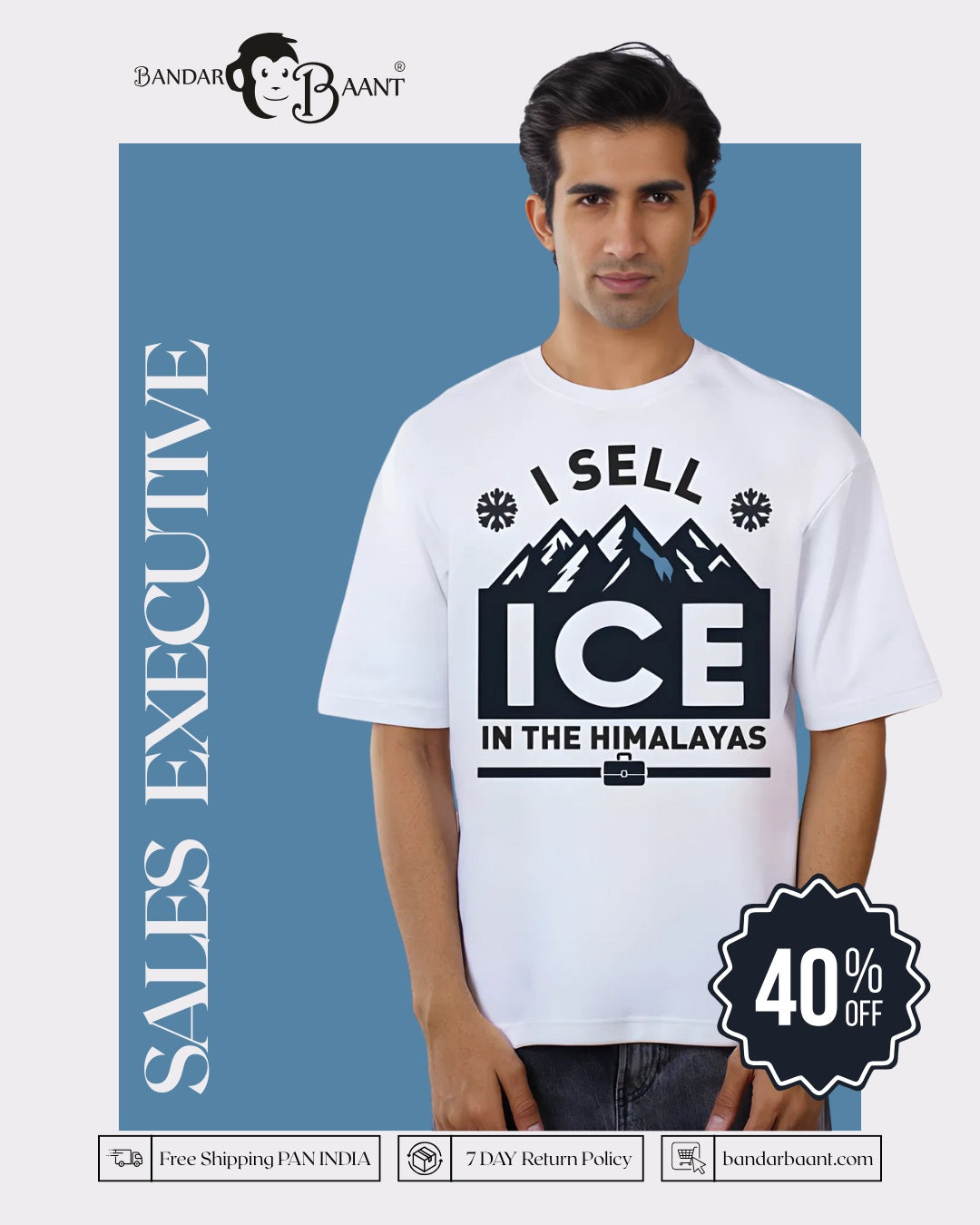 Himalayas Sales Executive Oversized Tshirt For Men 1