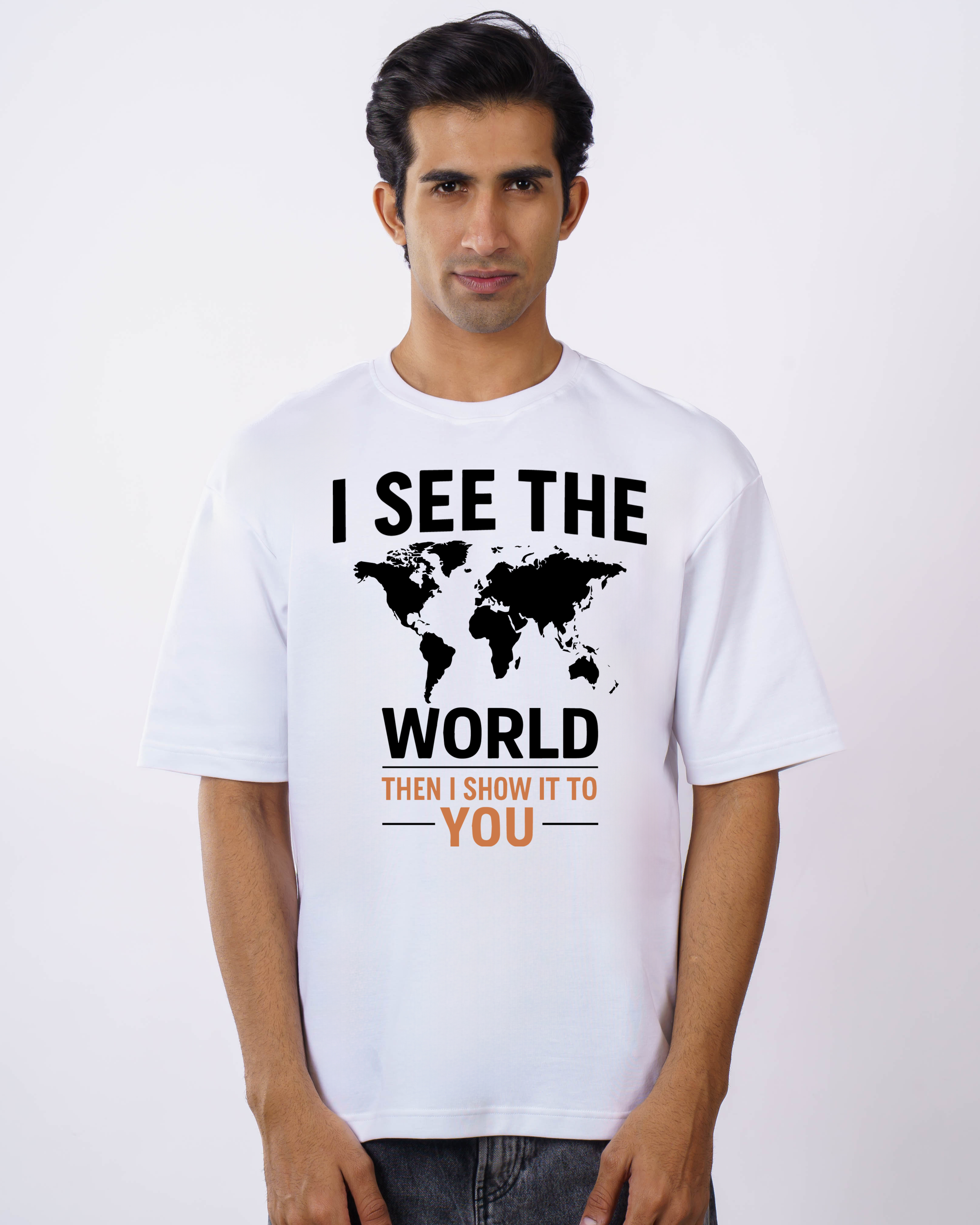 I See The World Journalists Oversized Tshirt For Men 1