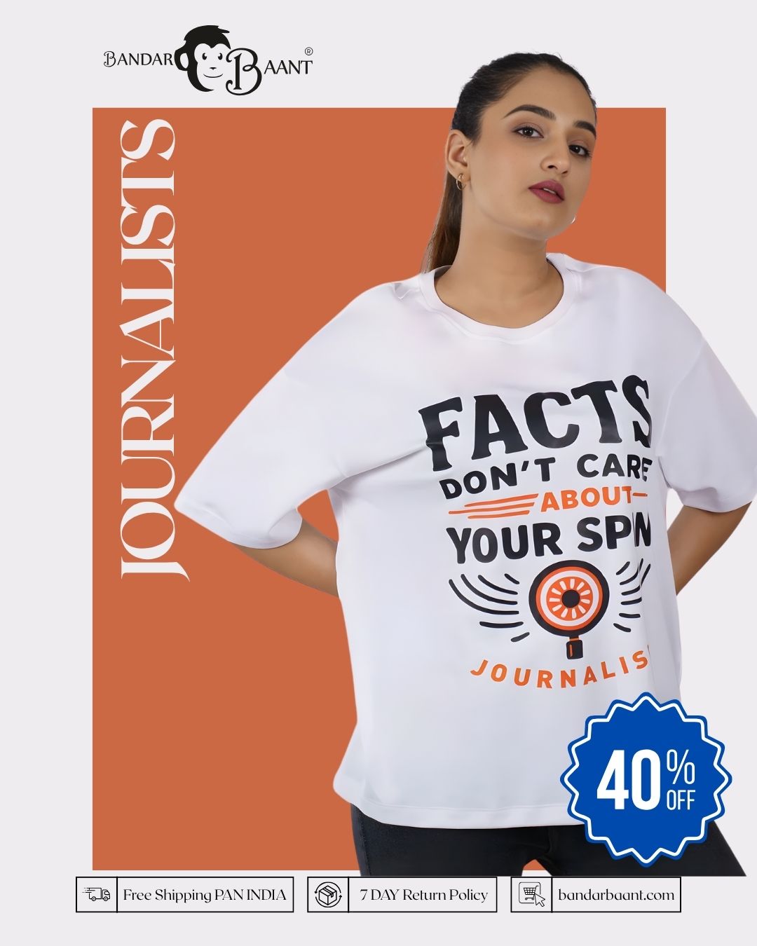 Journalists Oversized T-shirt For Women 5 By Bandar Baant