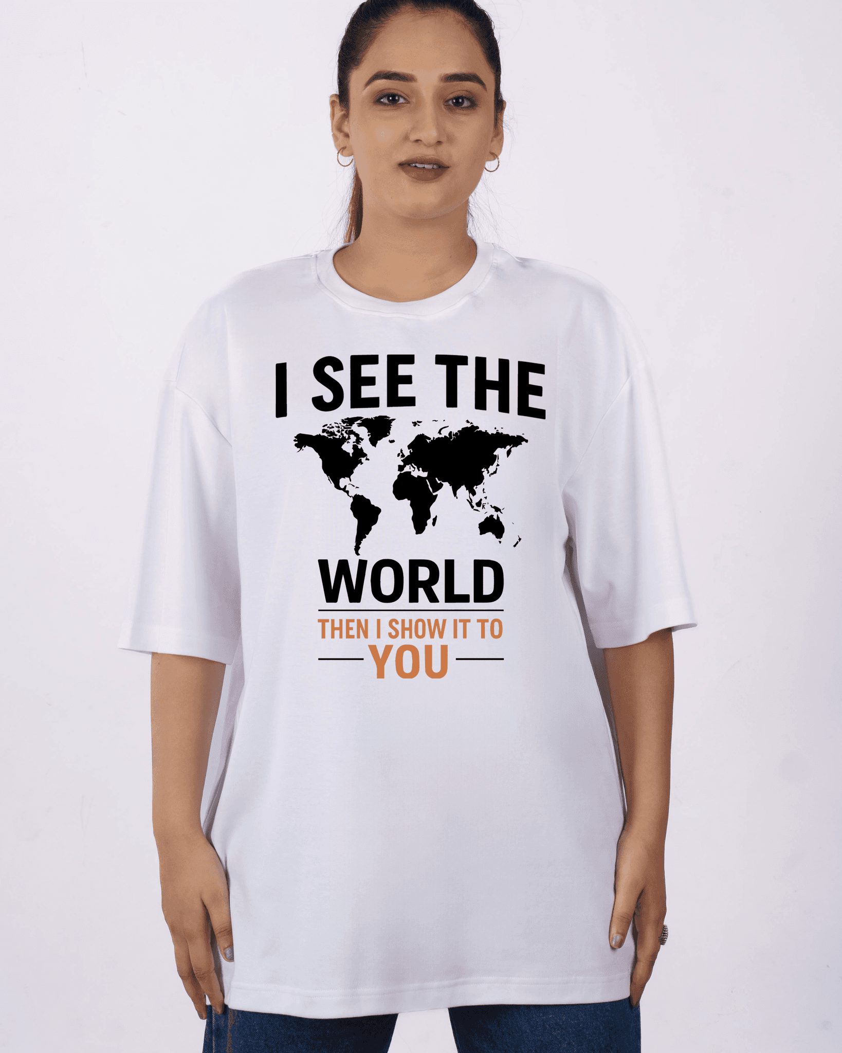 Journalists See The World Oversized Printed T-shirts For Women 1