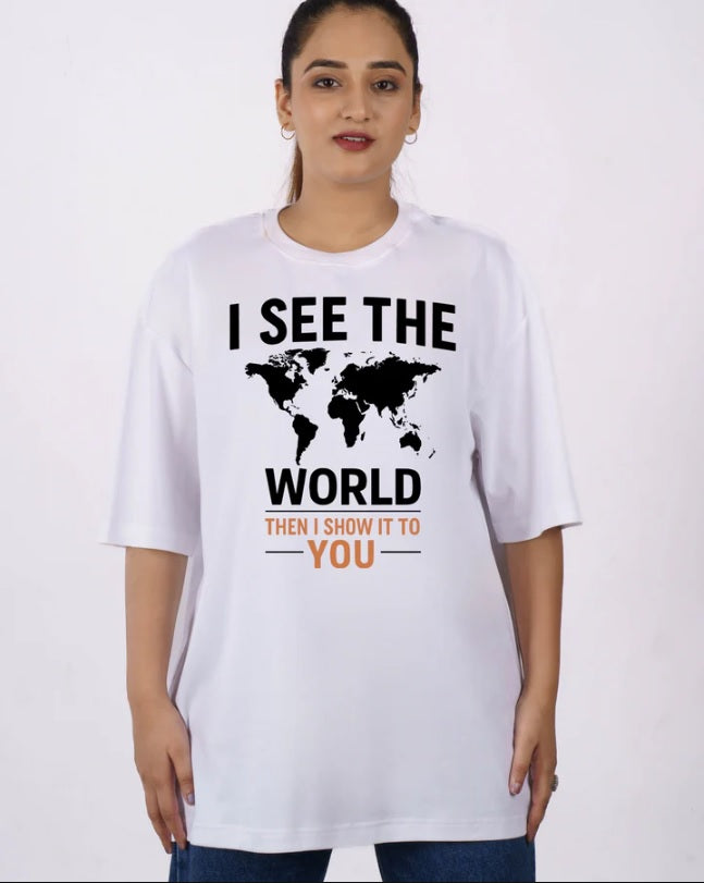 Journalists See The World Oversized Printed T-shirts For Women 3