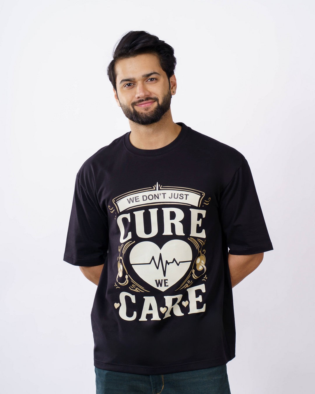 Just Cure Care Doctor Oversized Printed Tshirt For Men 2