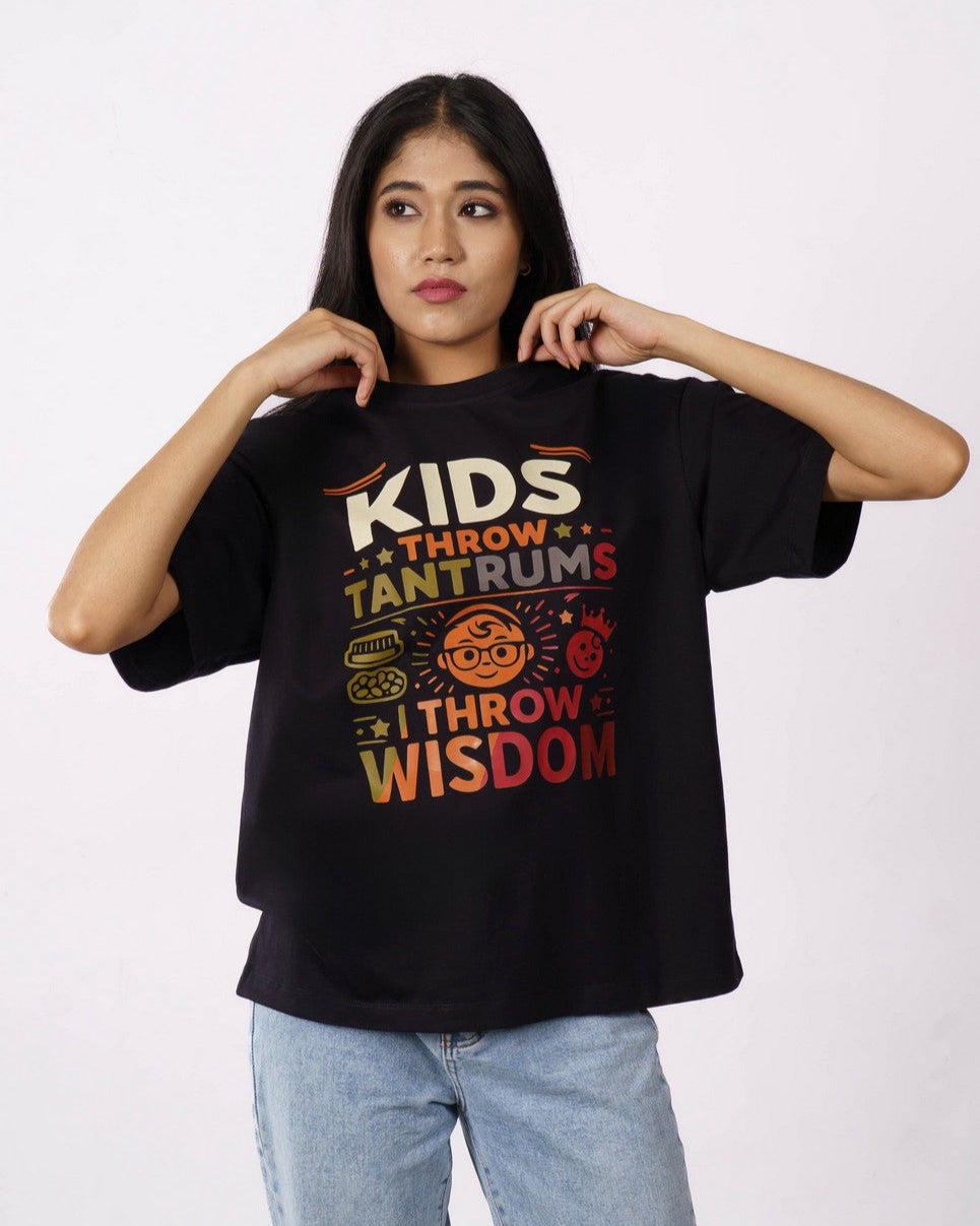 Kids Tantrums Paediatrician Oversized Tshirt For Women 1