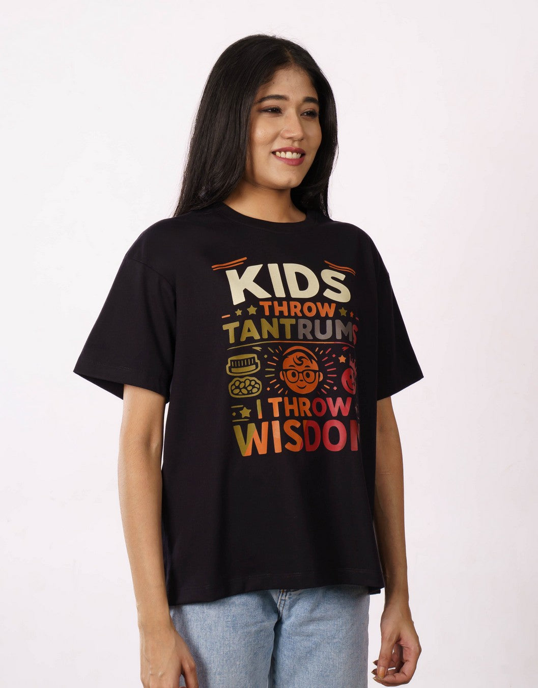 Kids Tantrums Paediatrician Oversized Tshirt For Women 4