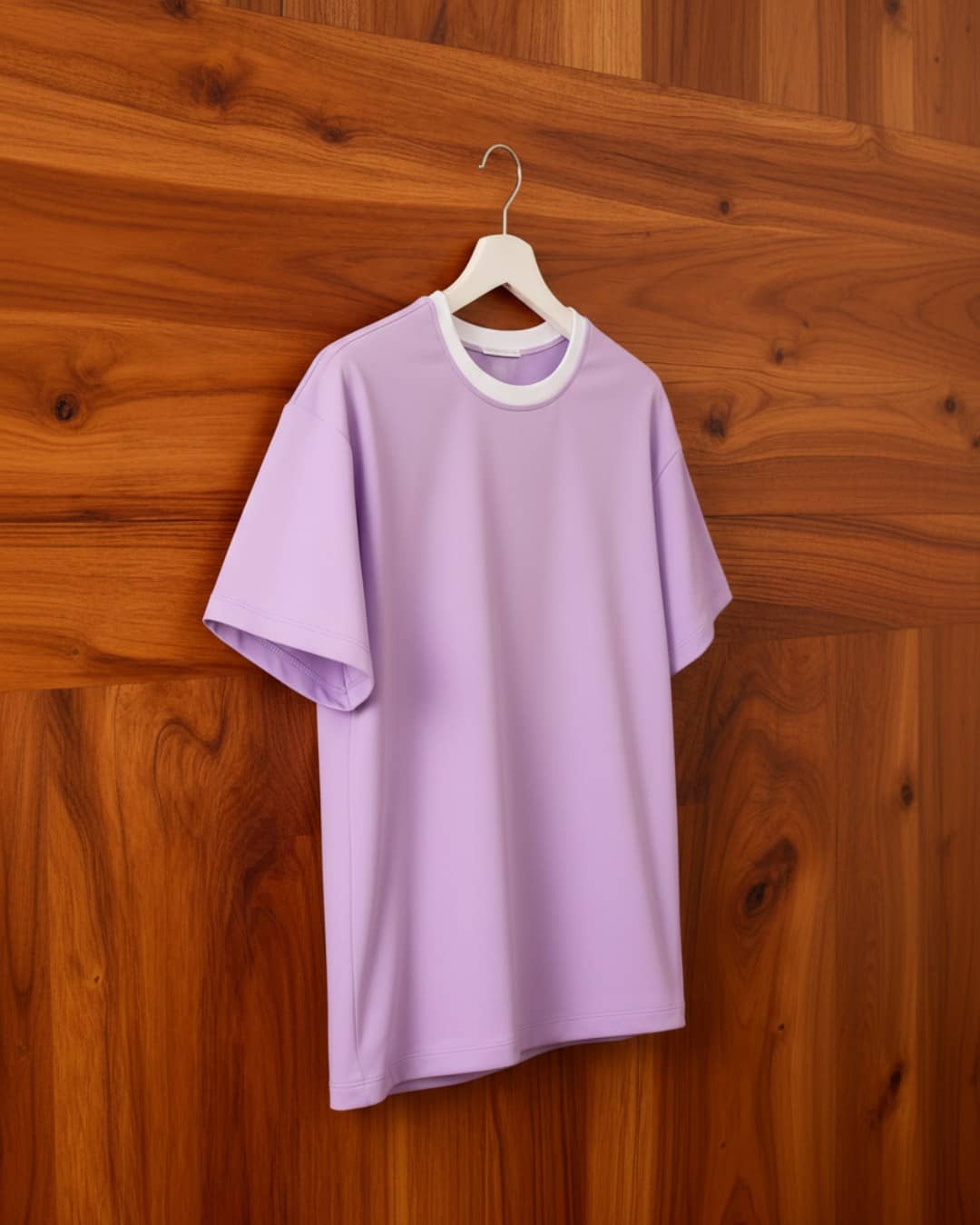 Lavender Oversized Plain T-Shirt for Women Premium Cotton 1