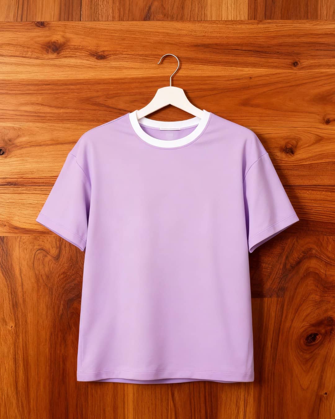 Lavender Oversized Plain T-Shirt for Women Premium Cotton 2