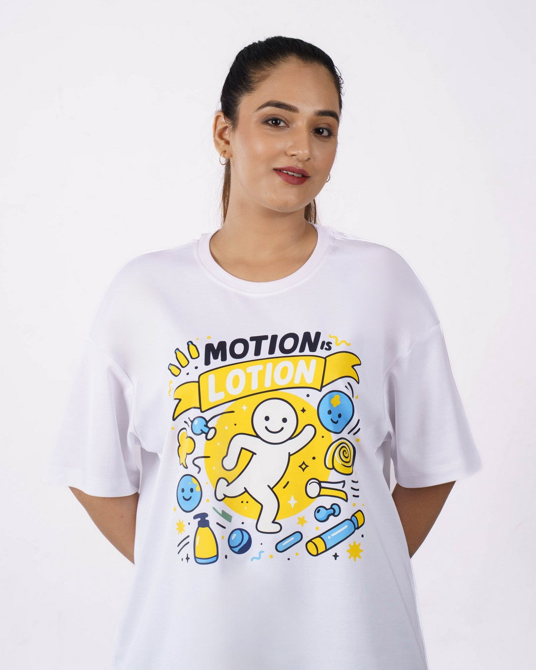 Motion Physiotherapist Oversized Printed Tshirt For Women 1