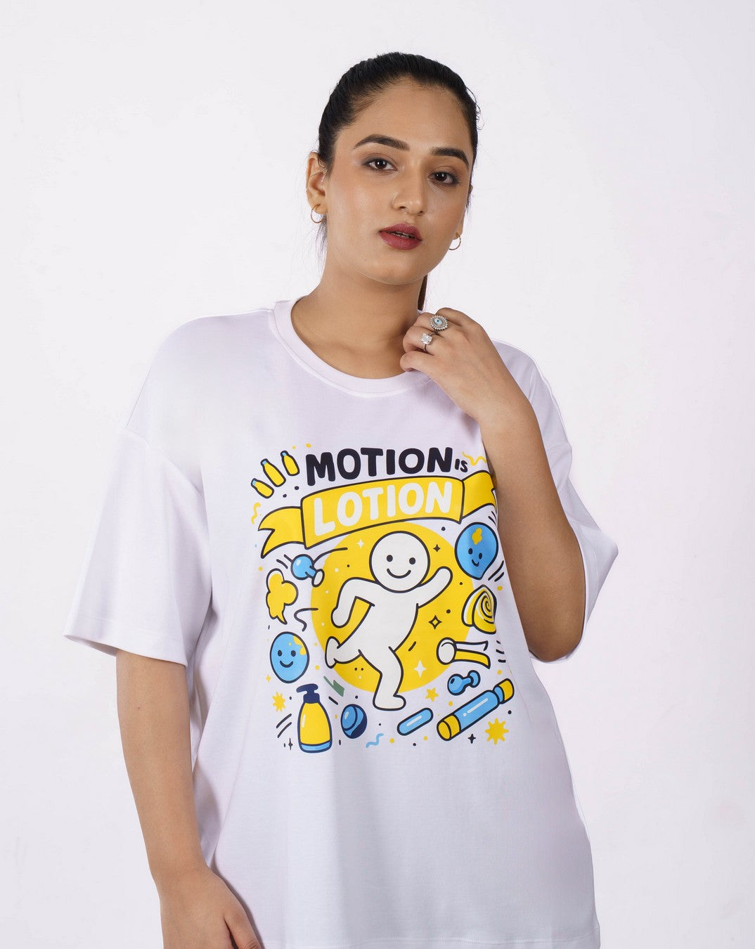 Motion Physiotherapist Oversized Printed Tshirt For Women 5