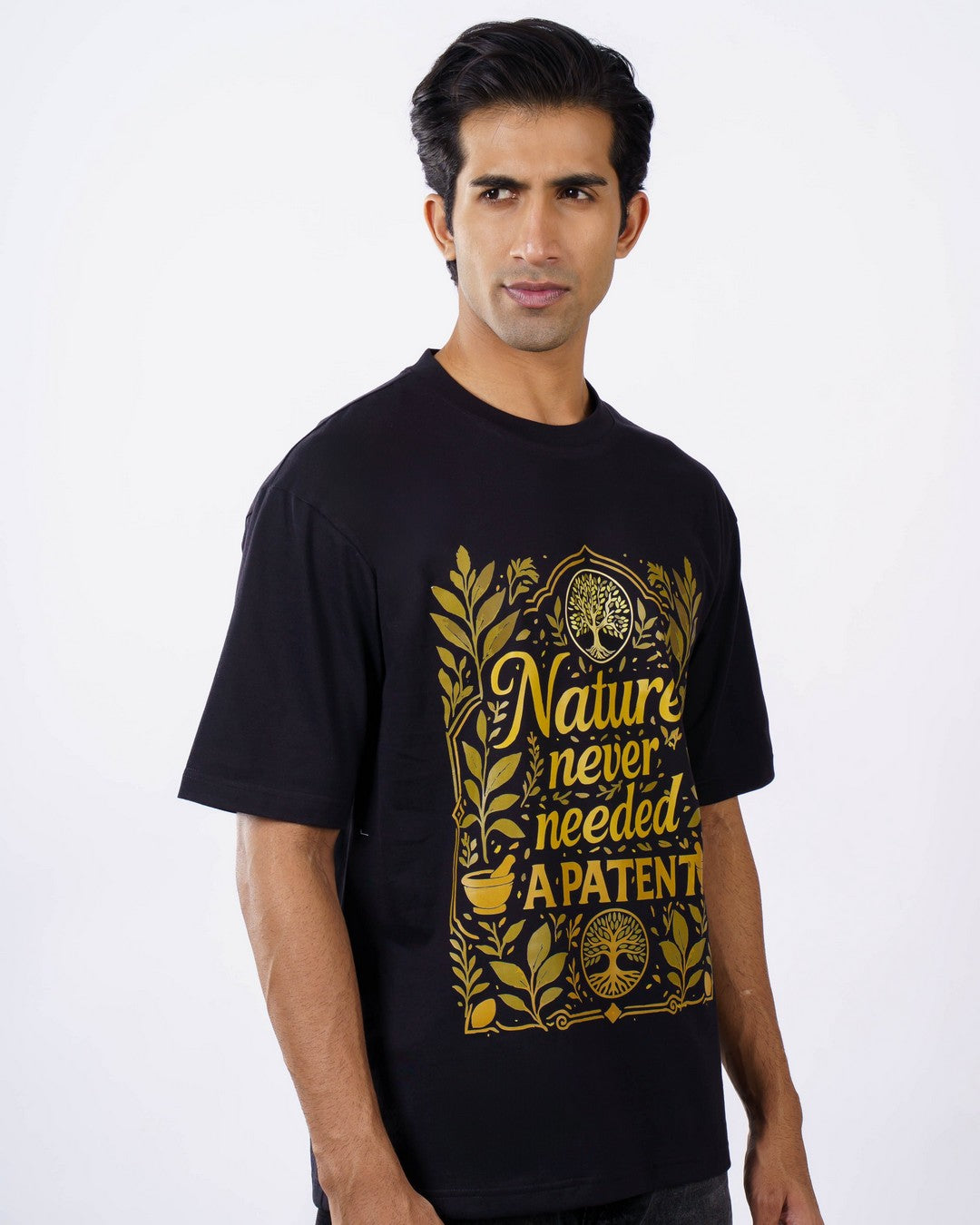 Nature Patent Ayurvedic Doctor Oversized Tshirt For Men 3