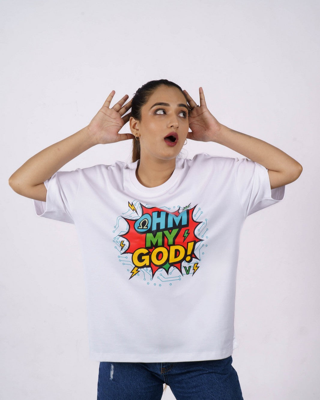 Ohm My God Electrical Engineer Oversized T-shirt For Women 1