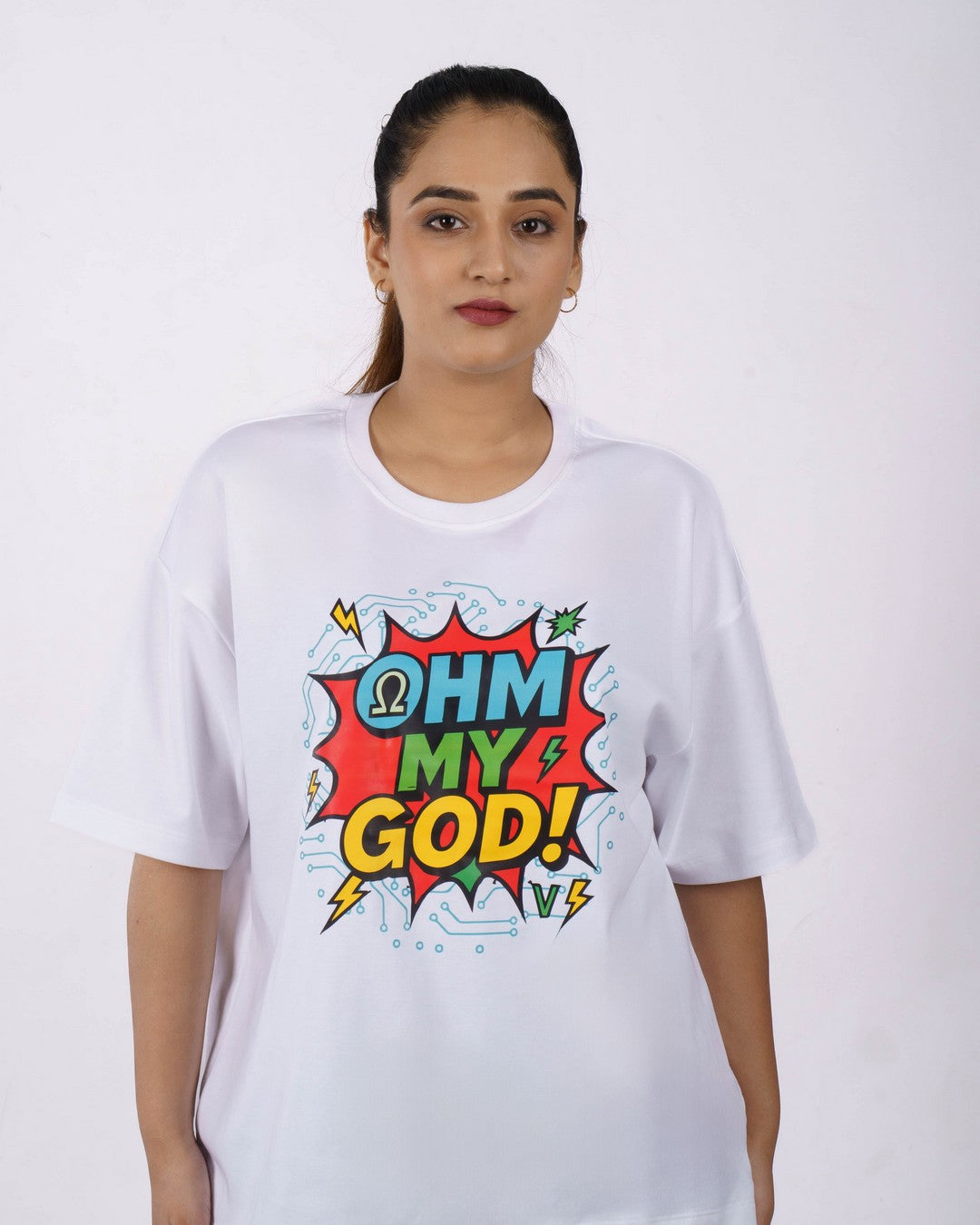 Ohm My God Electrical Engineer Oversized T-shirt For Women 3