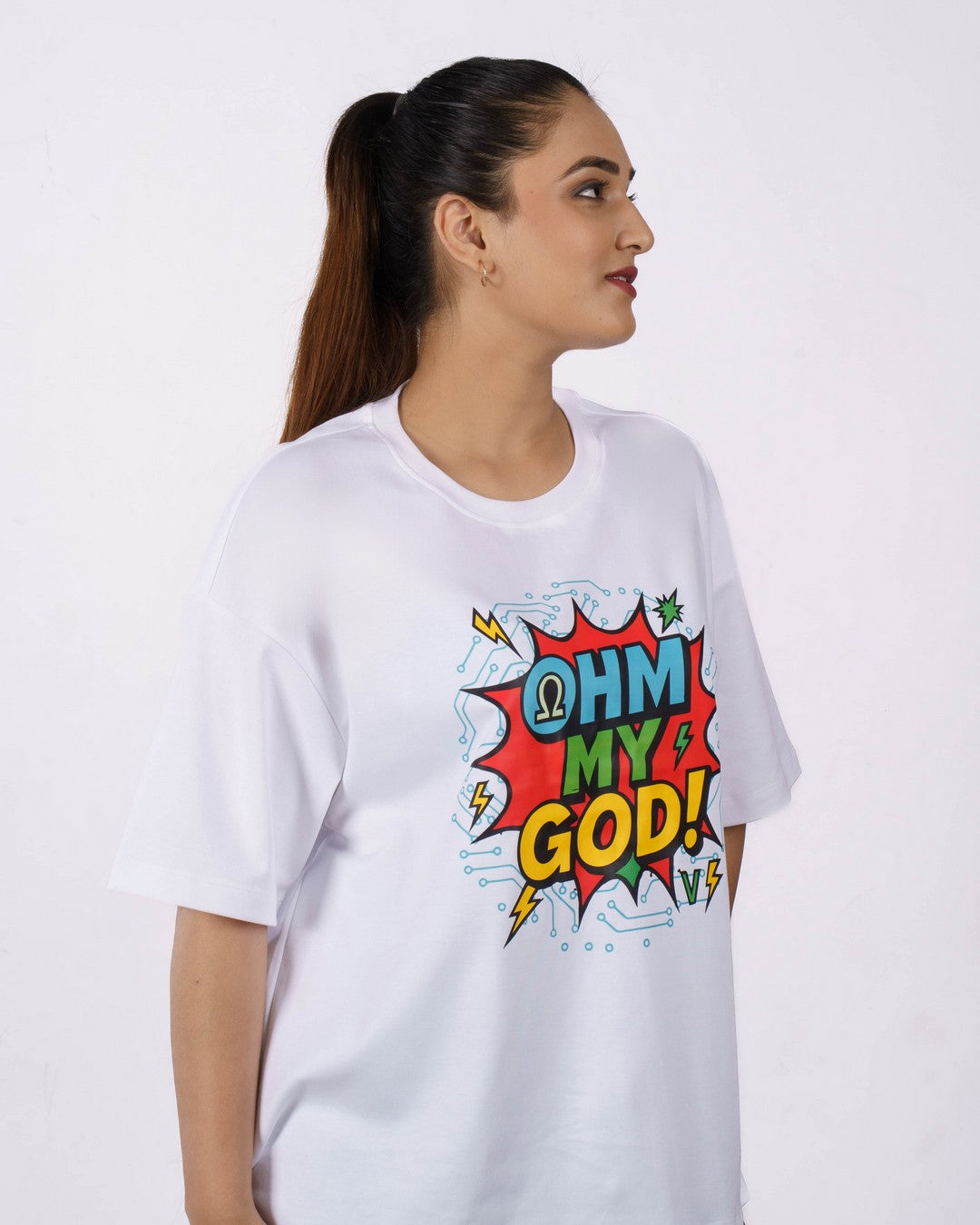 Ohm My God Electrical Engineer Oversized T-shirt For Women 4