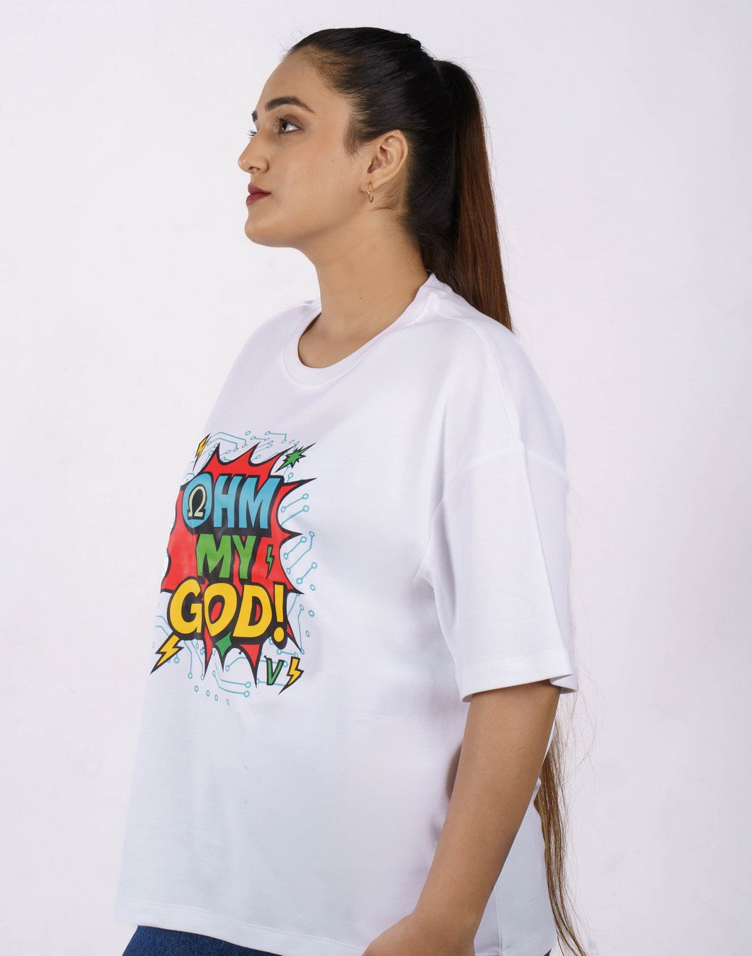 Ohm My God Electrical Engineer Oversized T-shirt For Women 5
