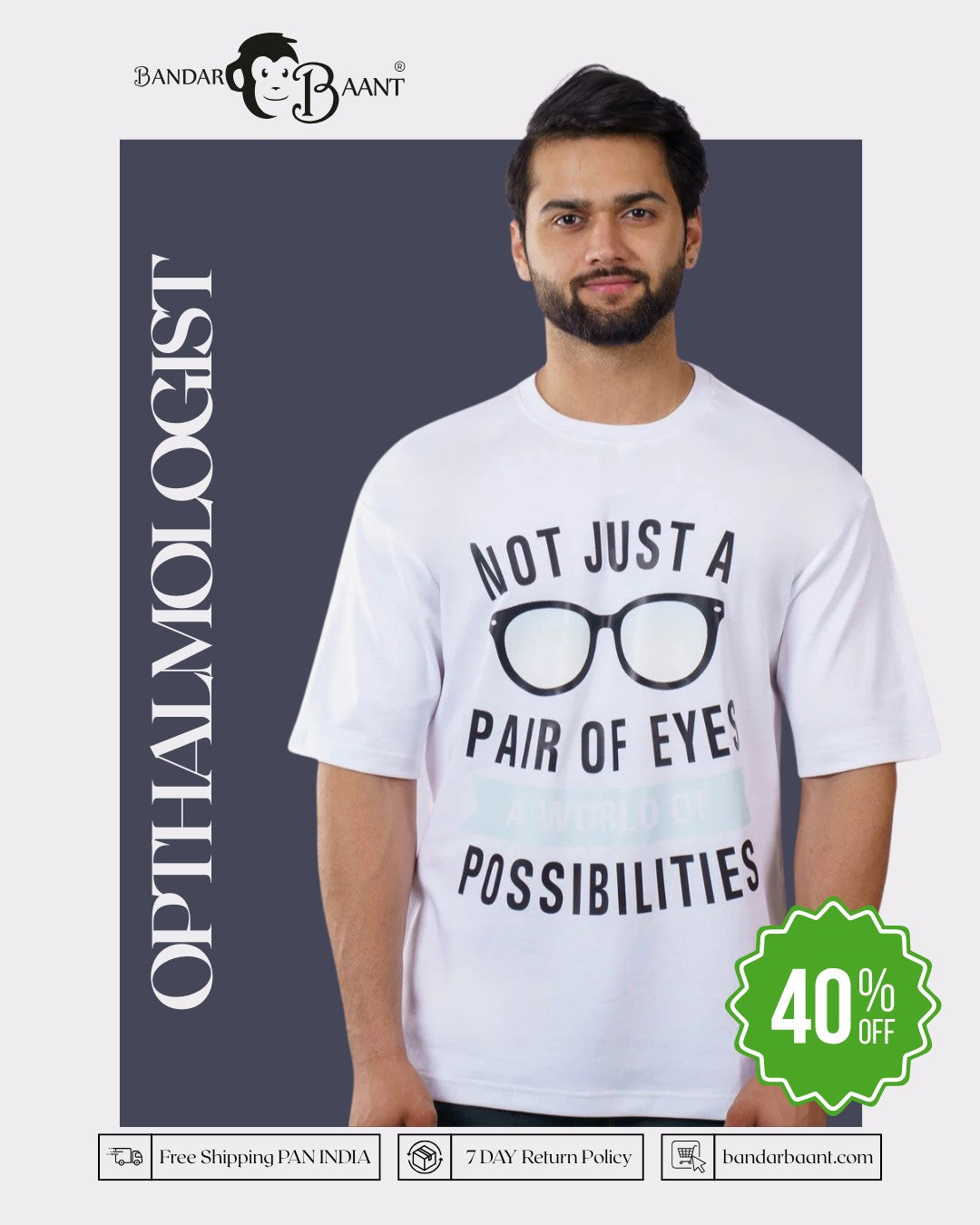 Possibilities Opthalmologist Oversized Tshirt For Men 6