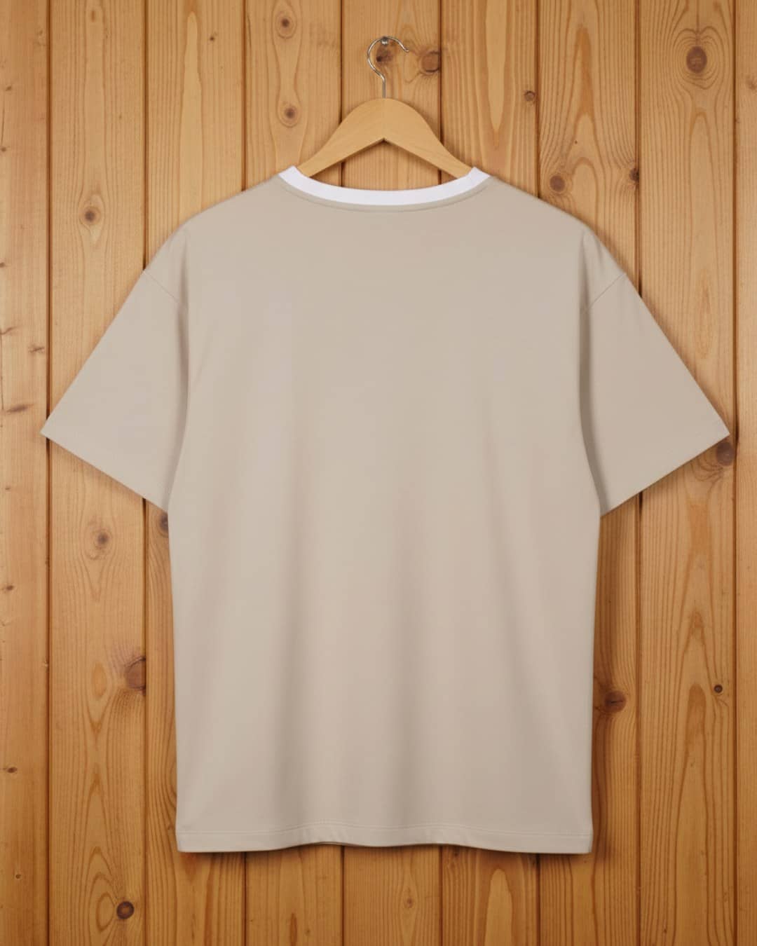 Premium Fabric Skin Color Oversized Plain T-Shirt for Women 2