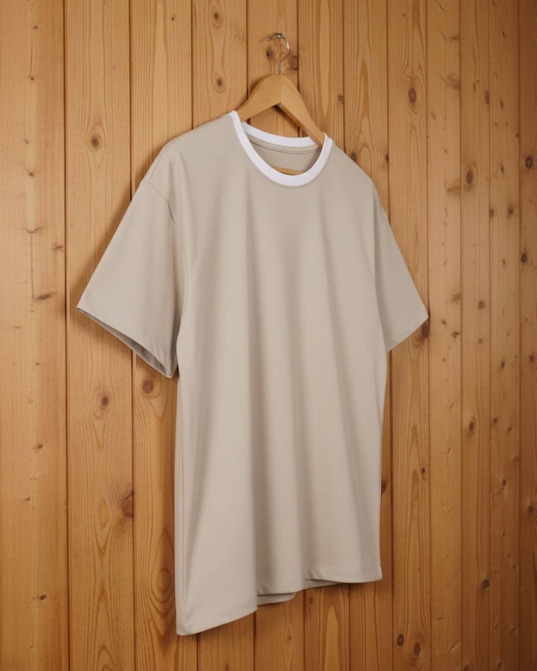 Premium Fabric Skin Color Oversized Plain T-Shirt for Women 3