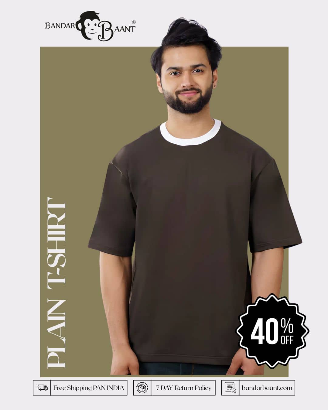 Premium Olive Green Oversized T-Shirt For Men Casual Wear 5