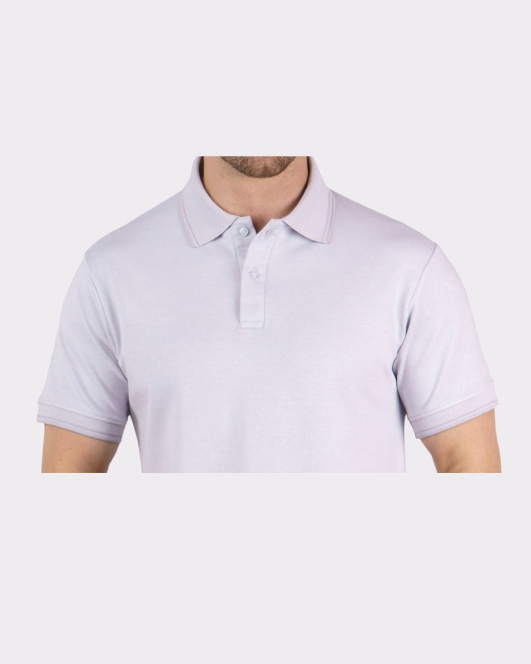 Bandar Baant Collections Premium Polo T-Shirt for Men in oversized fit light purple color
