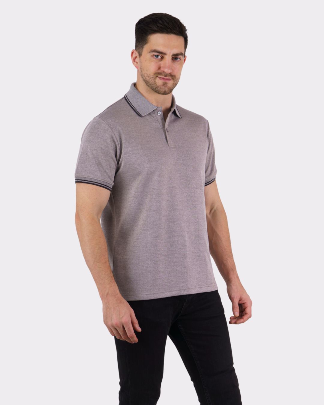 Premium Polo T-Shirt for Men in gray oversized fit style from Bandar Baant Collections