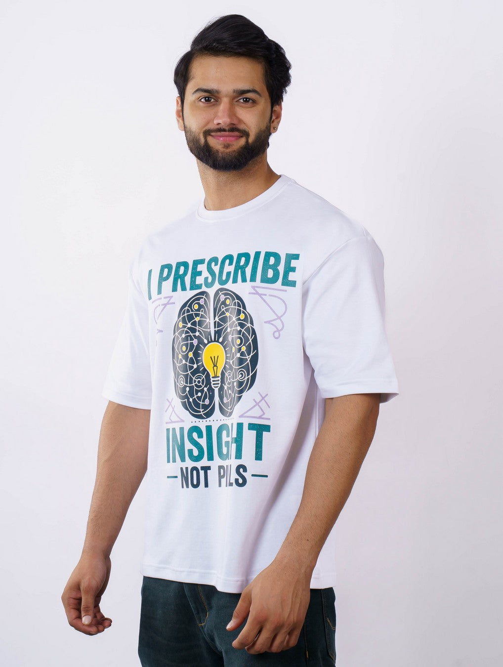Prescribe Insight Psychologist Oversized T-shirt for Men 2