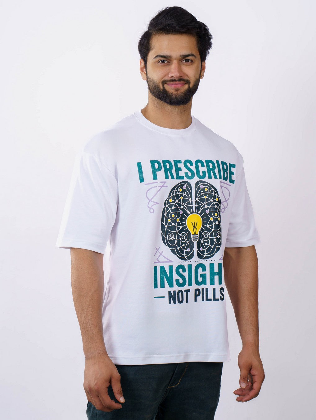 Prescribe Insight Psychologist Oversized T-shirt for Men 3
