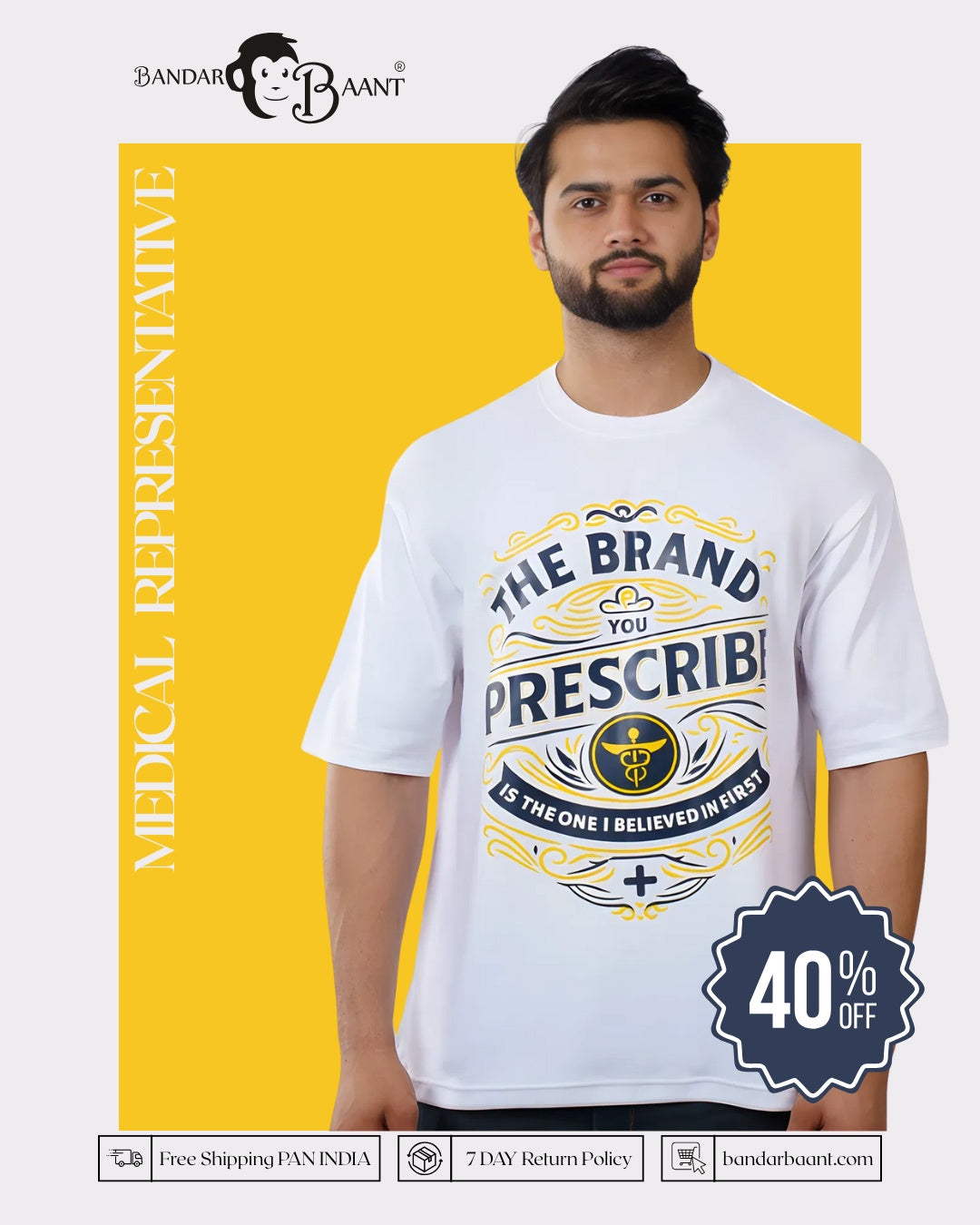Prescribe Medical Representative Quote Tshirt For Men 6
