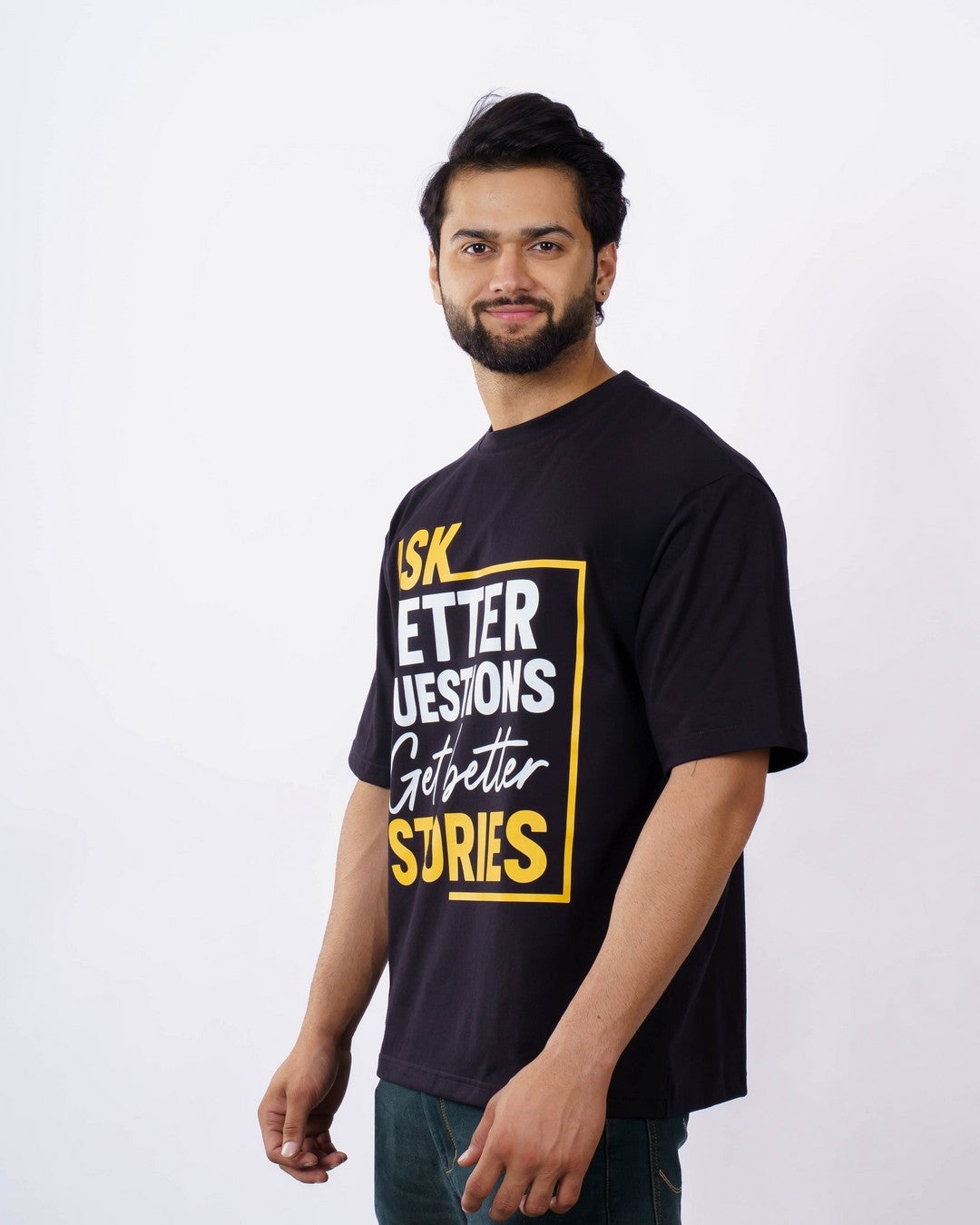 Questions Better Stories Journalists Oversized Tshirt For Men 5