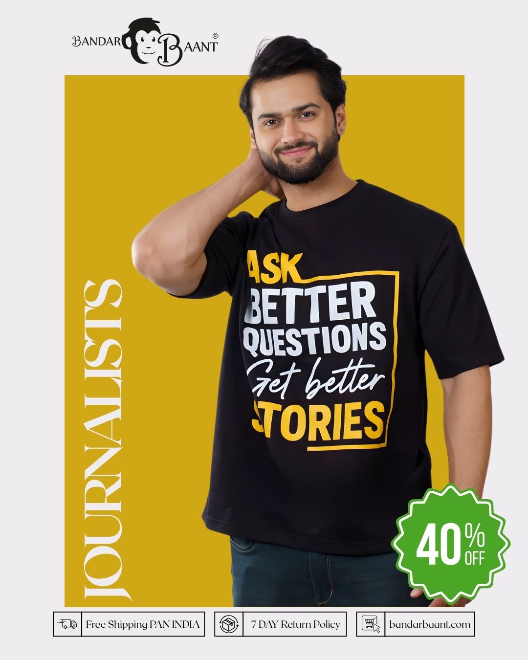 Questions Better Stories Journalists Oversized Tshirt For Men 6