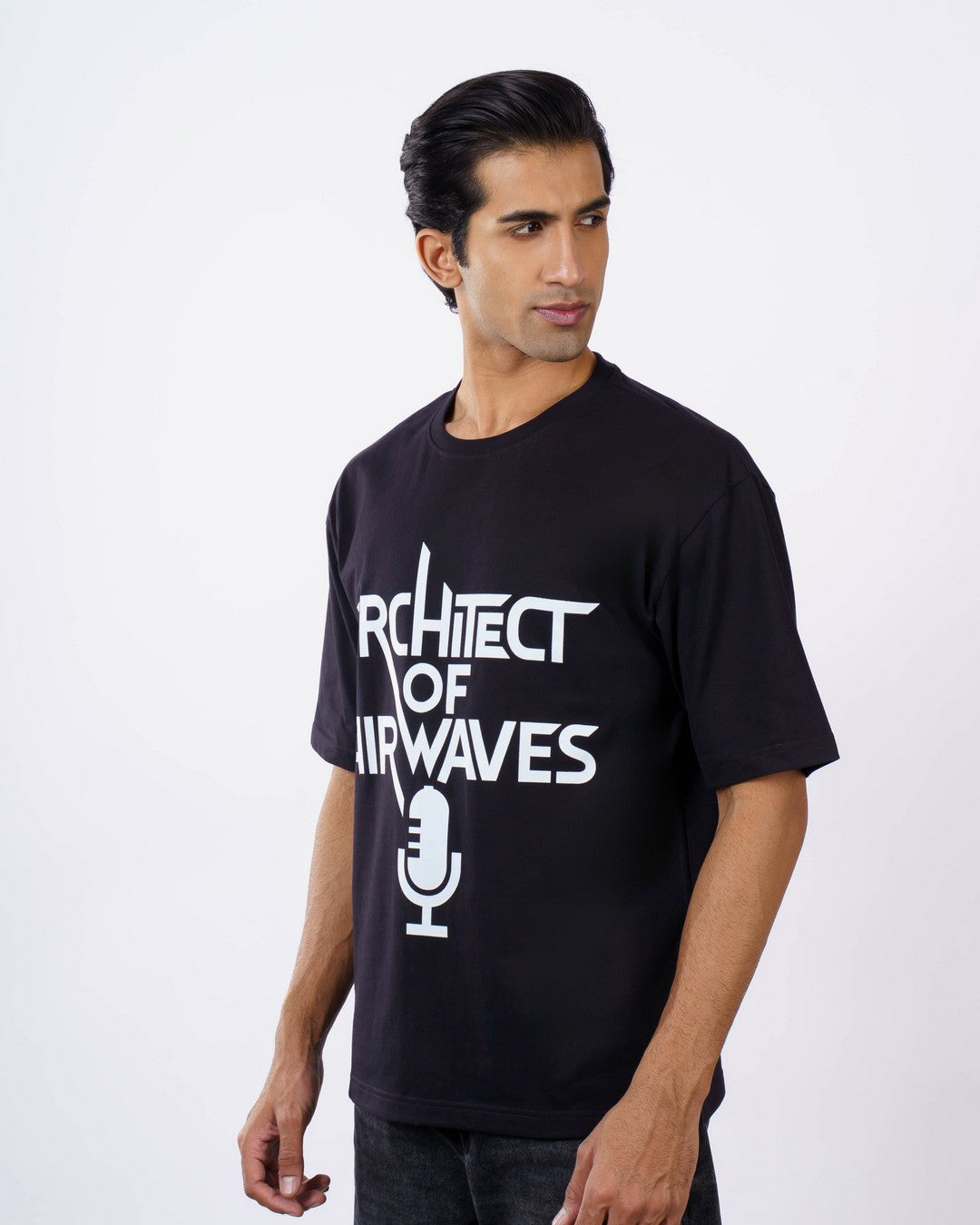 Radio Jockey Oversized Tshirt For Men by bandarbaant 4
