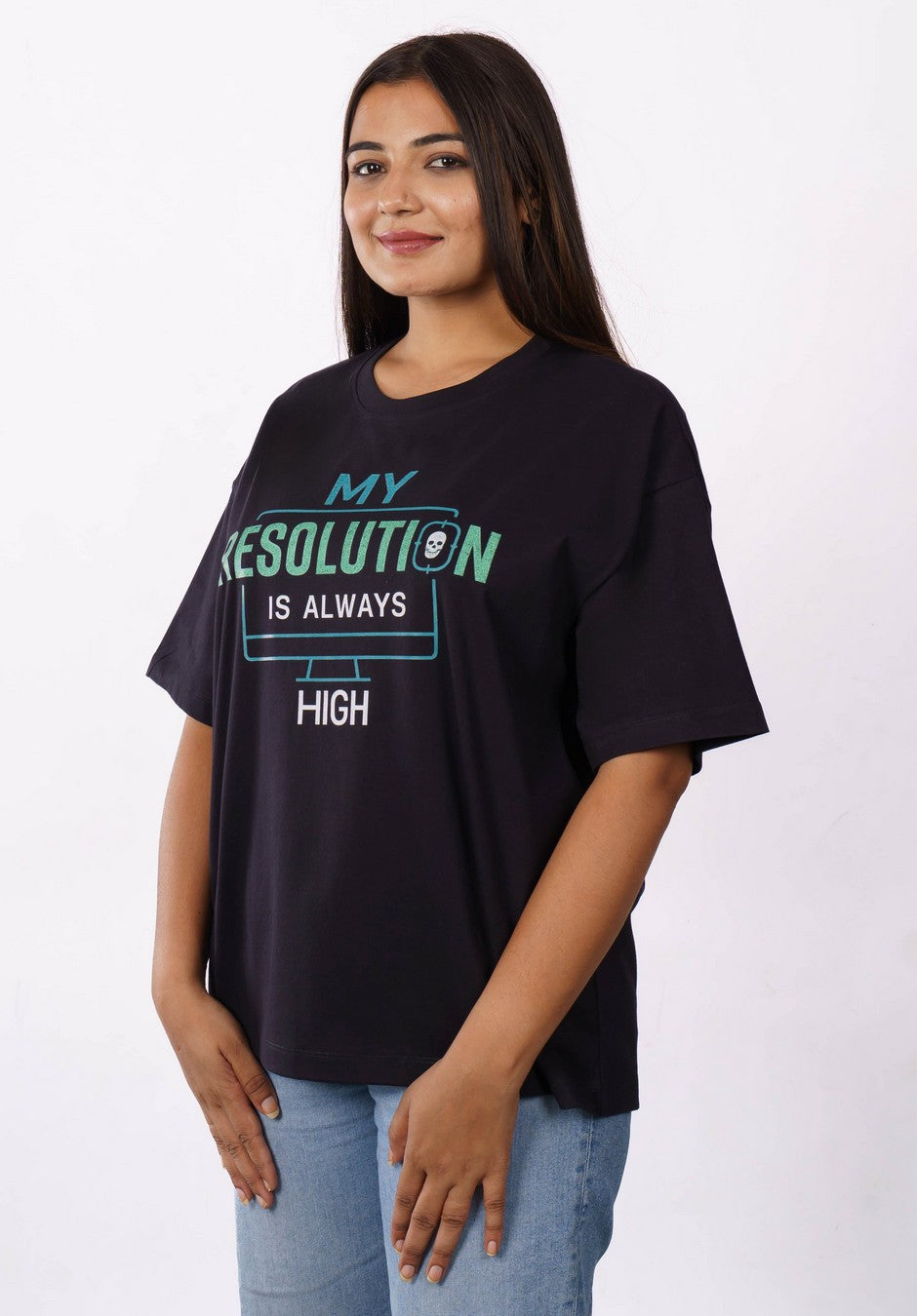 Resolution Radiologist My Oversized Trendy T-shirts For Women 4
