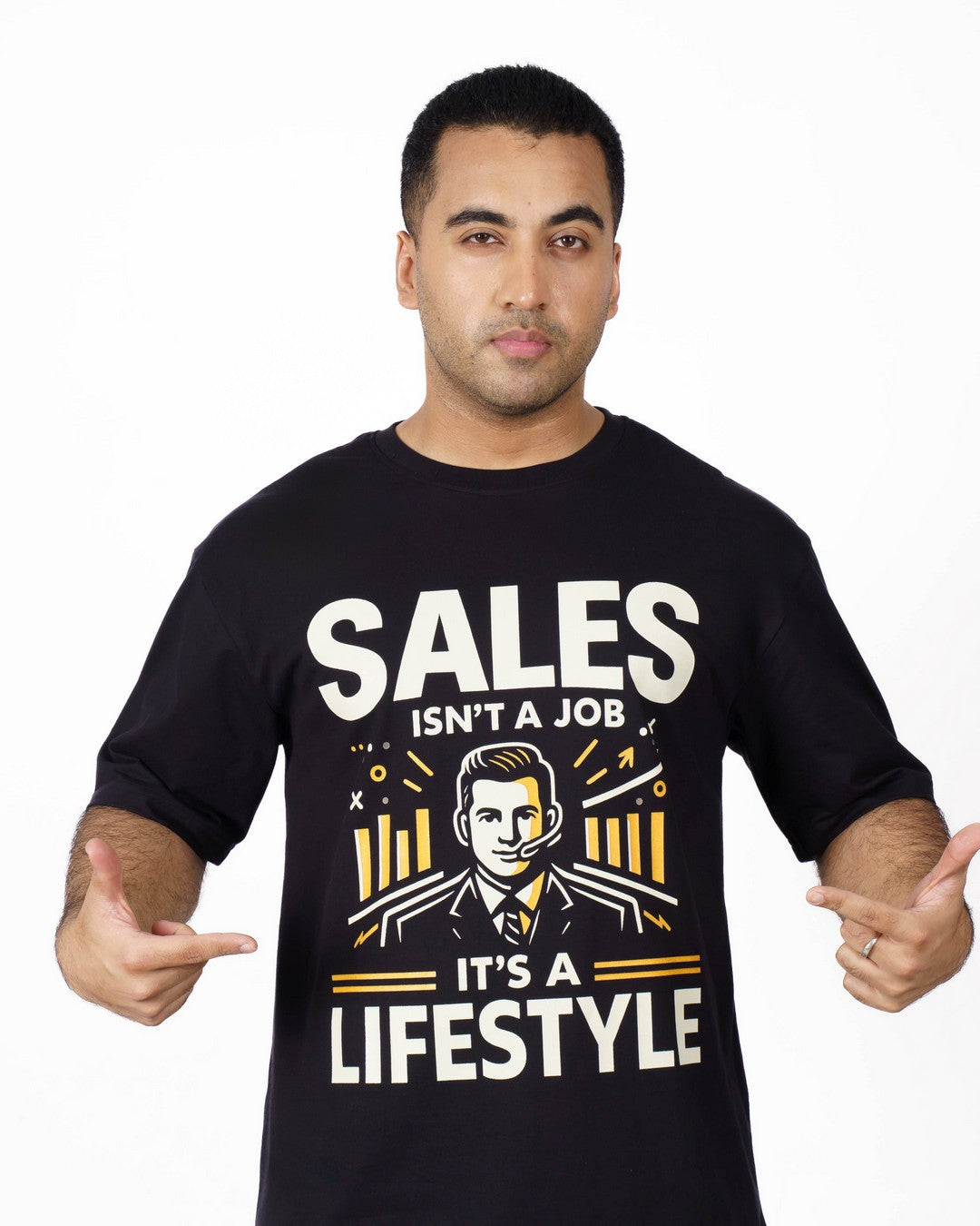 Sales Executive Lifestyle Oversized Tshirt For Men 3