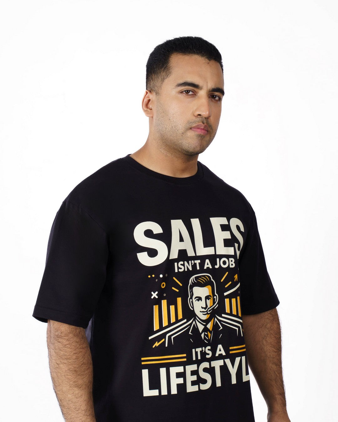 Sales Executive Lifestyle Oversized Tshirt For Men 4