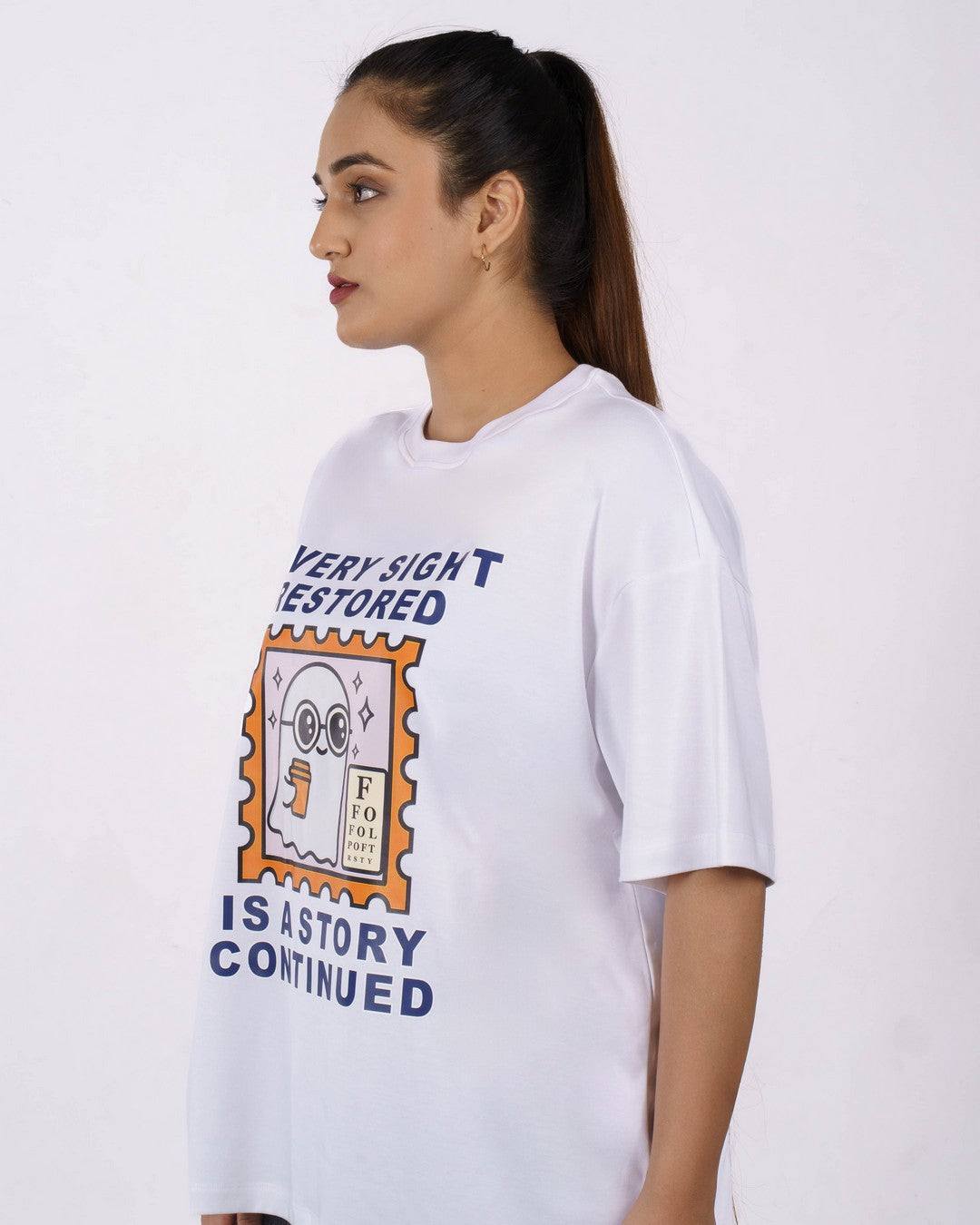 Sight Restored Opthalmologist Oversized T-Shirt For Women 3