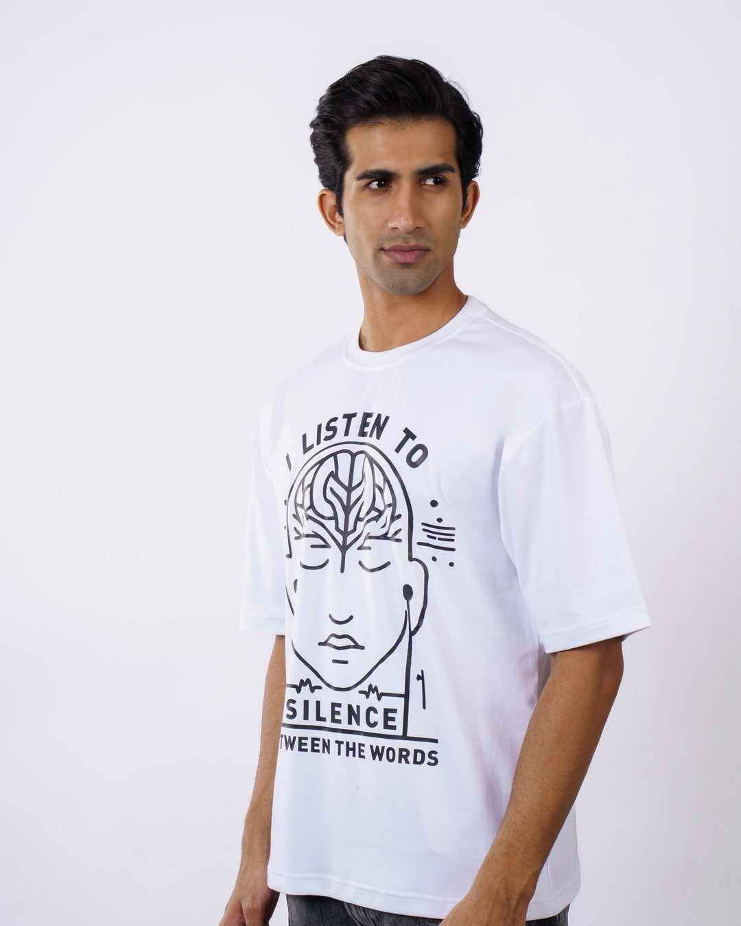 Silence Between Psychiatrist Oversized Tshirt For Men 4