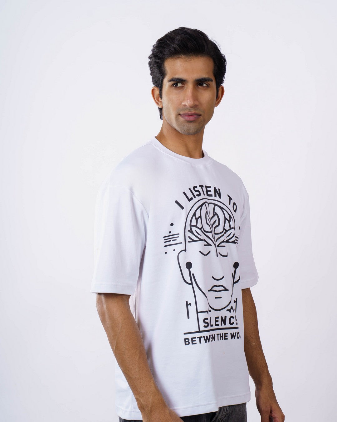 Silence Between Psychiatrist Oversized Tshirt For Men 5