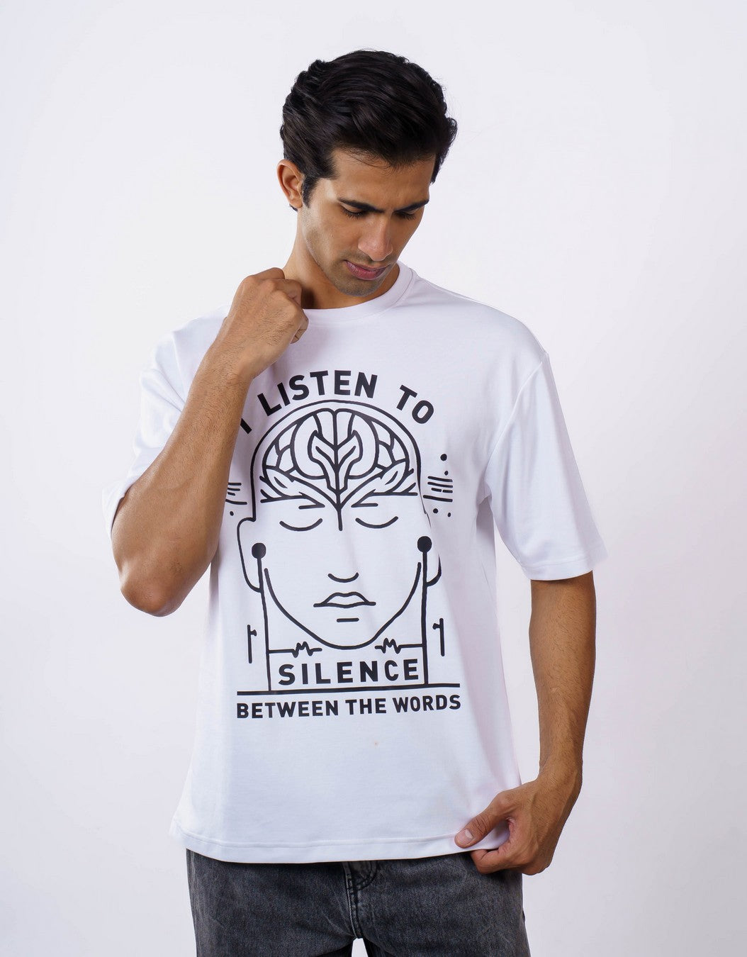 Silence Between Psychiatrist Oversized Tshirt For Men 6
