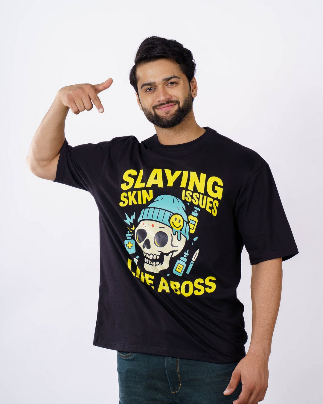 Skin Issues Dermatologist Oversized Printed Tshirt For Men 3