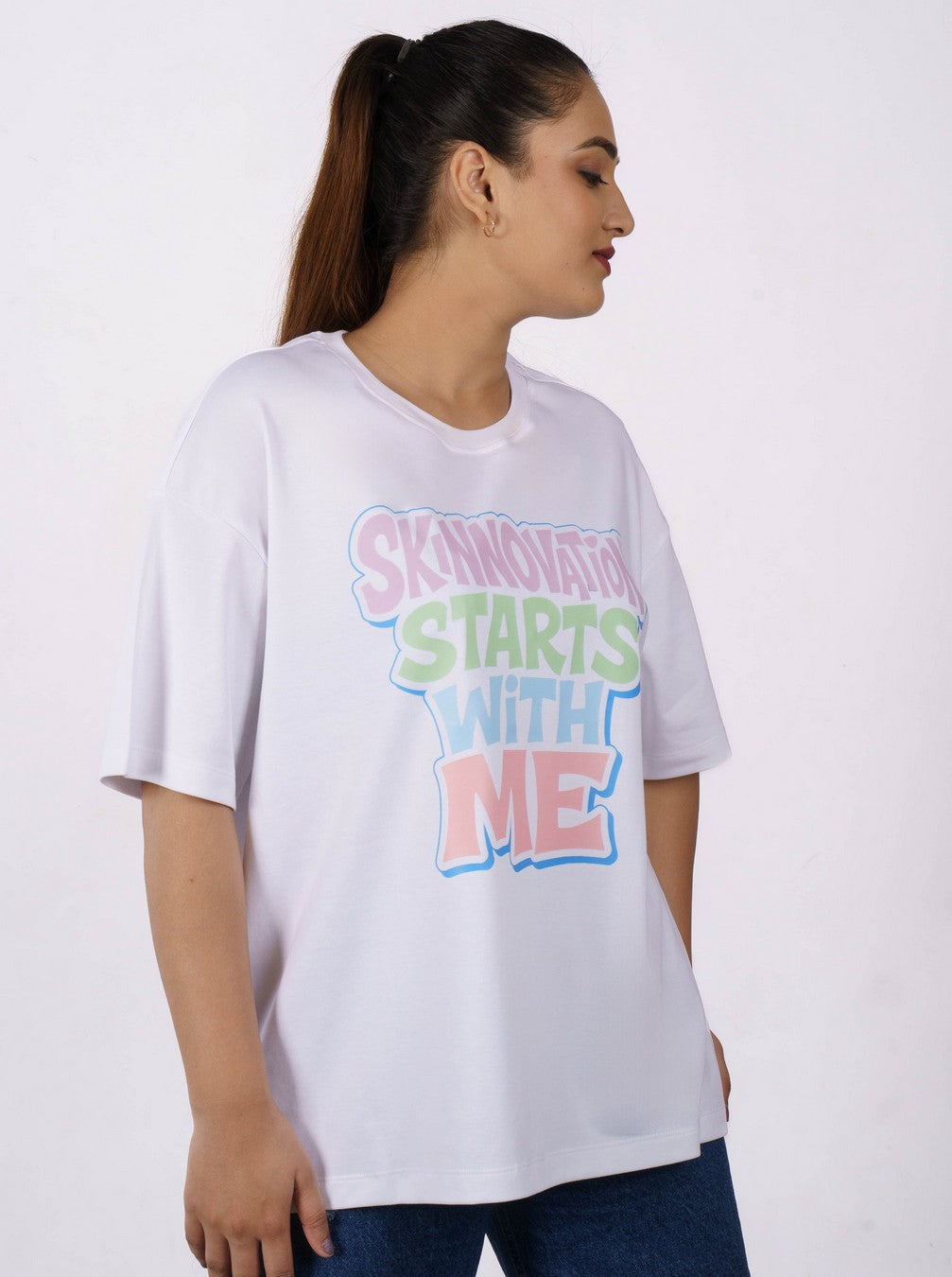 Skinnovation Dermatologist Oversized Quote Tshirt For Women 2
